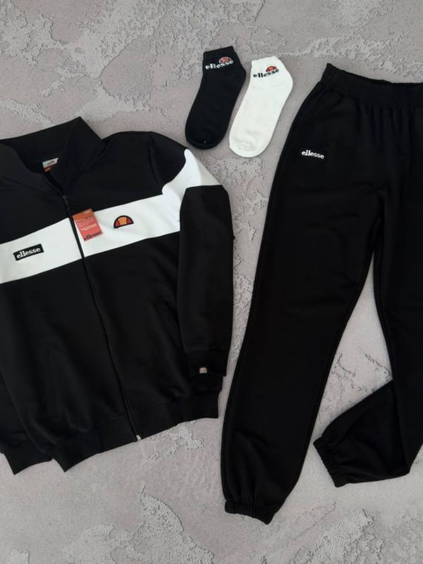 Чорний костюм Ellesse: толстовка, джогери і 2 пари шкарпеток | 7101996