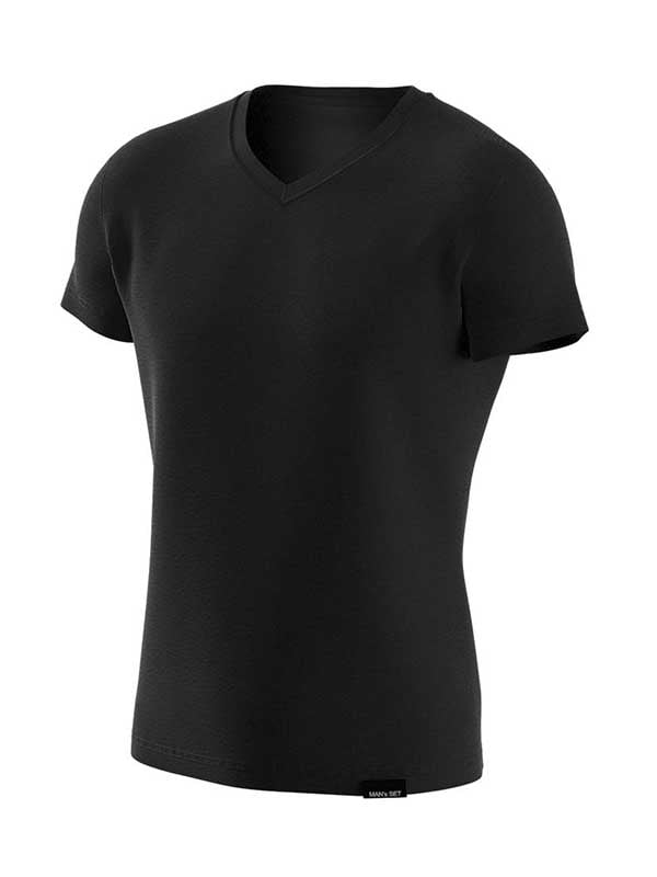 Футболка  Basic V-neck 2XL Чорний | 7113209