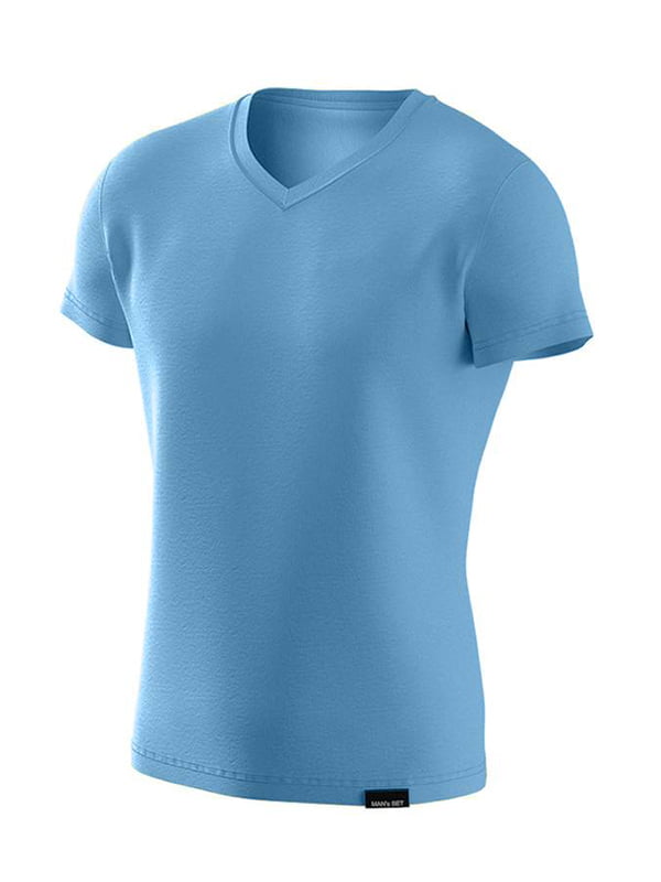 Футболка  Basic V-neck 2XL Бірюзовий | 7113637