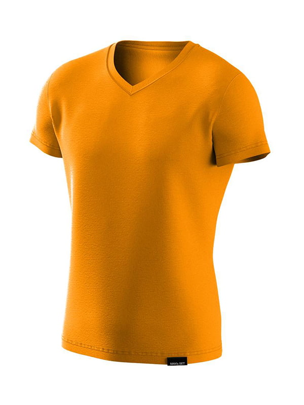 Футболка  Basic V-neck 3XL Помаранчевий | 7115267