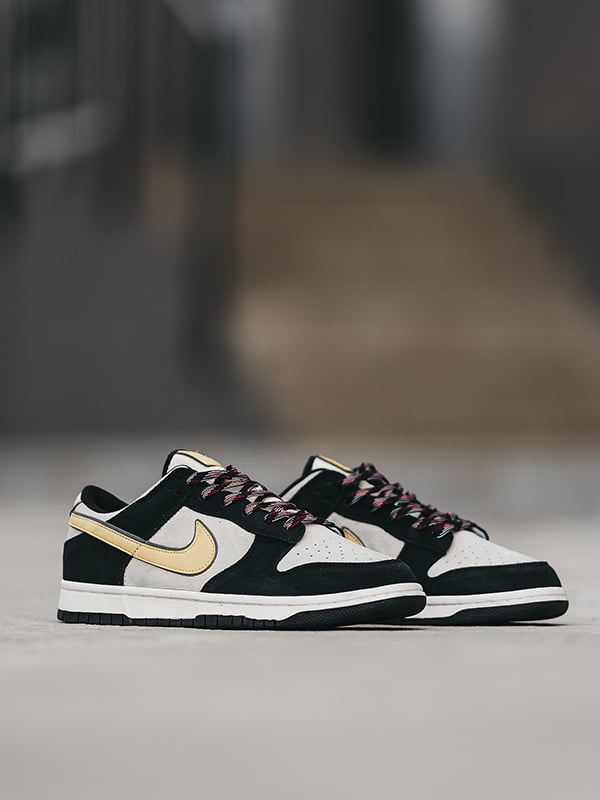 Кросівки Dunk Low LX Black Suede Team Gold MRV-40866 | 7117634