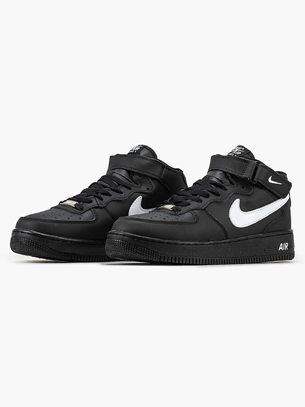 Кросівки Air Force 1 Mid Black-White MRV-26026 | 7117734