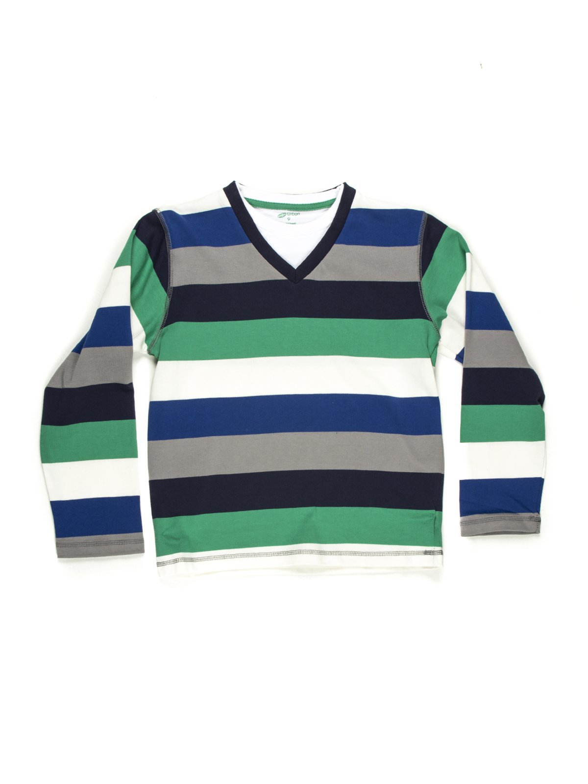 Пуловер в різнокольорову смужку | 628899