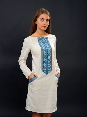 Сукня сіра з вишивкою | 2875028