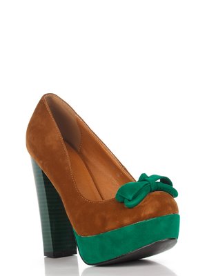 Туфлі коричнево-зелені | 2946487