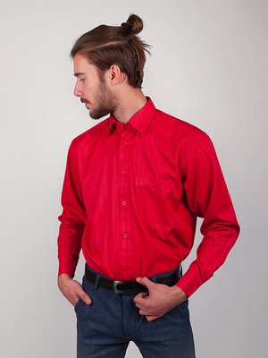 Рубашка красная в полоску | 3108321