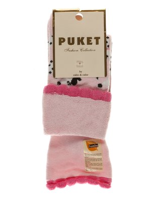 Носки светло-розовые с рисунком | 3406024