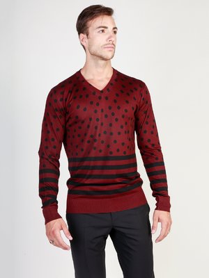 Пуловер в горох і смужку - Dolce&Gabbana - 3855929