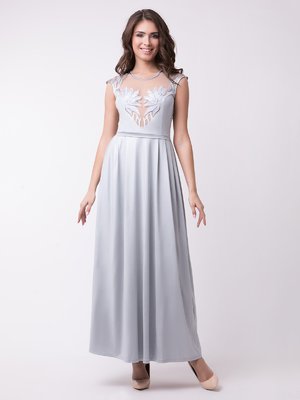 Платье серебристого цвета | 3940527