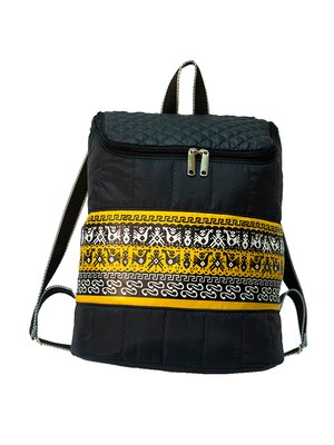 Рюкзак черный с орнаментом | 4021870