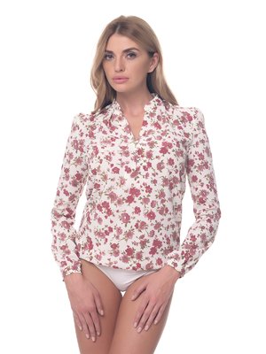 Блуза-боди в цветочный принт | 4261163