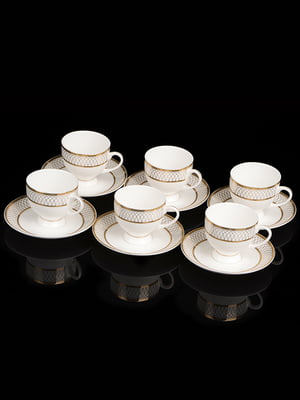 Набор кофейных чашек с блюдцами (12 предметов) | 4575878