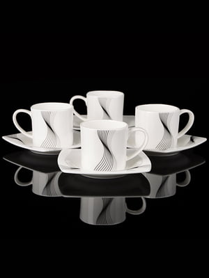 Набір кавових чашок з блюдцями (8 предметів) | 4575907