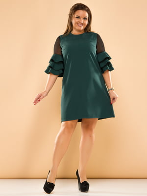 Платье темно-зеленое | 4614150