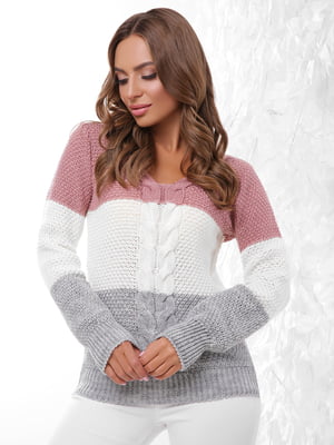 Пуловер трикольоровий | 4614404