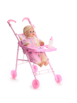 Лялька-малюк з коляскою | 4837822