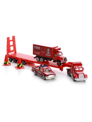 Набір: пожежники, вантажівку, платформа, фігурки | 4838244