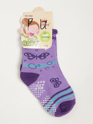 Шкарпетки фіолетові | 4893299