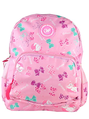 Рюкзак розовый с принтом | 5219764