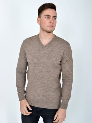Пуловер темно-бежевый | 5276535