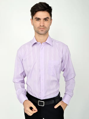Рубашка фиолетовая в полоску | 5287825