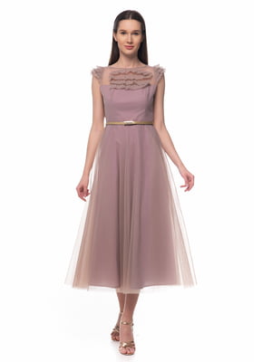Платье серо-розовое | 5324753