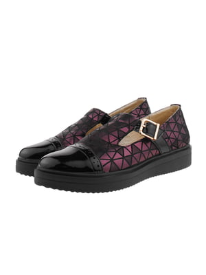 Туфлі чорно-фіолетові | 5341231