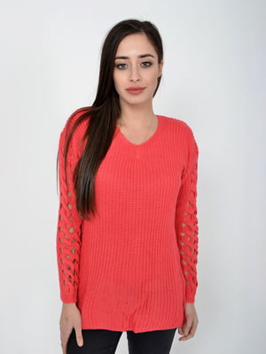 Пуловер рожевий | 5287911