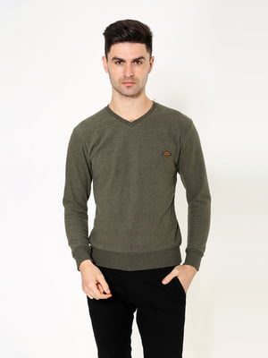 Пуловер цвета хаки | 5322462