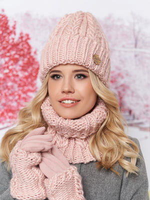 Комплект: шапка, шарф-хомут и перчатки | 5354600