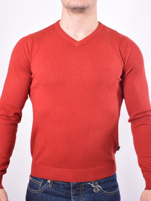 Пуловер цегляного кольору | 5369776