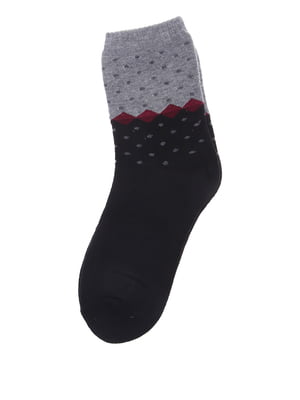 Шкарпетки сіро-чорні | 5386518
