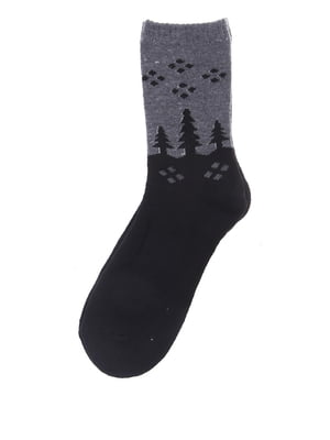 Шкарпетки сіро-чорні | 5386519