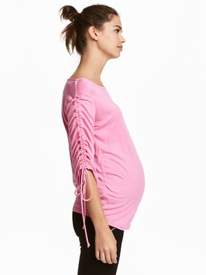 Лонгслів для вагітних рожевий | 5450672