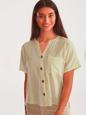 Блуза желтая в полоску | 5458978