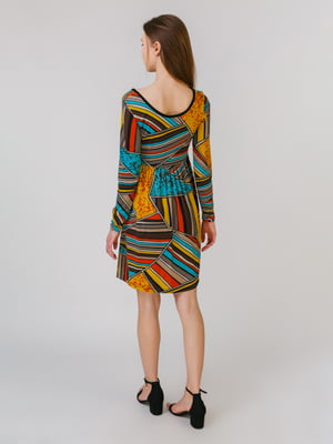 Платье разноцветное в принт | 5461127