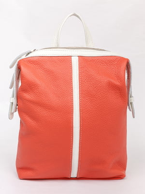 Сумка-рюкзак коралового кольору | 5465396