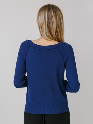 Пуловер темно-синій | 5464556