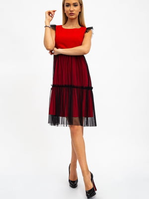 Сукня червоно-чорна | 5484498