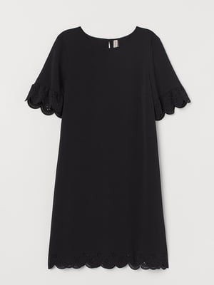 Платье А-силуэта черное | 5486498