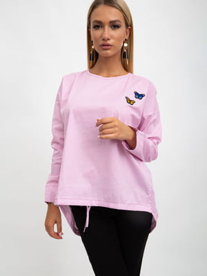 Блуза розовая с рисунком | 5500927