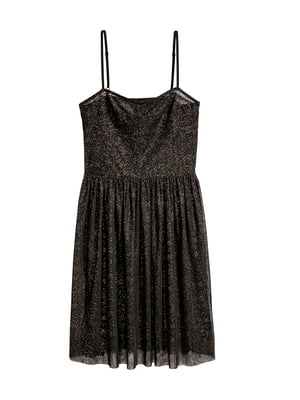 Платье черное с блеском | 5504207