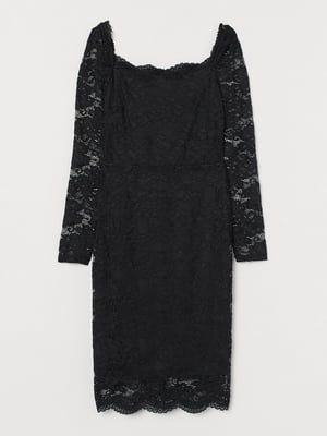 Платье черное с кружевом | 5517412