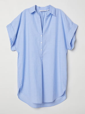 Блуза блакитна в смужку | 5517707