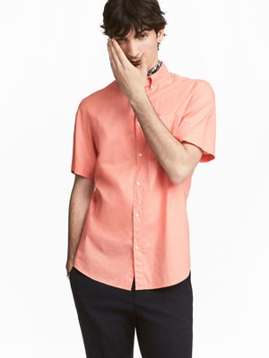Рубашка-поло кораллового цвета | 5517852