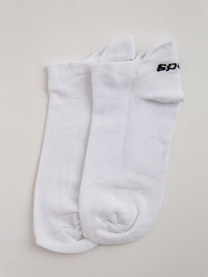 Шкарпетки білі з принтом | 5553668
