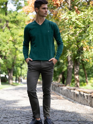 Пуловер зелений | 5553721
