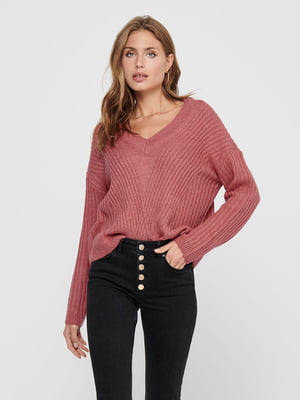 Пуловер темно-лососевого цвета | 5569809
