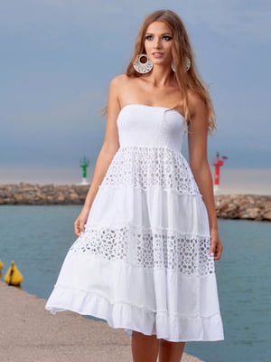 Сукня пляжна біла | 5601234