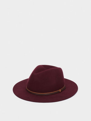 Шляпа бордовая | 5610135